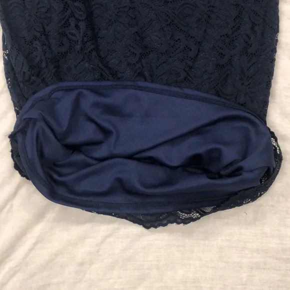 HELLO MIZ Women's Maternity Floral Lace Knee Length Bodycon Dress/ Size: Small - Picture 6 of 10